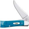 Case Knives Case RussLock Knife 25589 Caribbean Blue Bone 61953LSS -knifecenter shop CA 25589