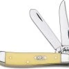 Case Knives Case Mini Trapper, Yellow CV, CA-29 -knifecenter shop CA 29