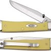 Case Knives Case TrapperLock With Clip, Yellow CV, CA-30111