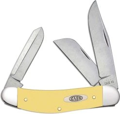 Case Knives Case Sowbelly Knife 30118 Smooth Yellow CV TB3339CV