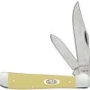 Case Knives Case Copperhead Knife 30119 Smooth Yellow CV 3249CV -knifecenter shop CA 30119