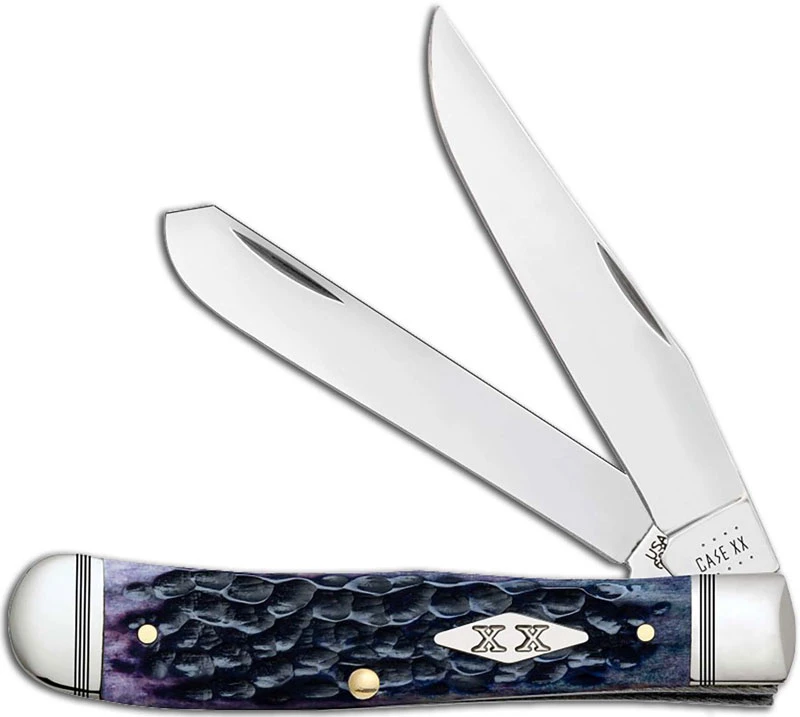 Case Knives Case Trapper Knife 31620 Purple Bone 6254SS 3 Case Knives Case Trapper Knife 31620 Purple Bone 6254SS