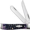 Case Knives Case Mini Trapper Knife 31624 Purple Bone 6207SS