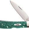 Case Knives Case Tribal Lock Knife 32585 Green Sparkle Kirinite TB1012010LSS -knifecenter shop CA 32585