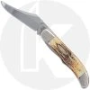 Case Knives Case Mid-Folding Hunter With Clip 03590 - BoneStag - 6.51265LCSS - Discontinued - BNIB