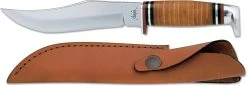 Case Knives: Case Hunting Knife, 6" Skinner With Leather Handle, CA-386 -knifecenter shop CA 386