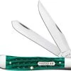 Case Knives Case Trapper Knife 48940 - Jade Bone - 6254SS -knifecenter shop CA 48940