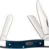 Case Knives Case Stockman Knife 52805 Smooth Mediterranean Blue Bone 6347SS -knifecenter shop CA 52805