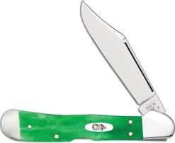 Case Knives Case CopperLock Knife 52823 Smooth Brilliant Green Bone 61549LSS