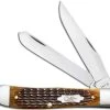 Case Knives Case Trapper Knife 52832 Jigged Antique Bone 6254SS -knifecenter shop CA 52832
