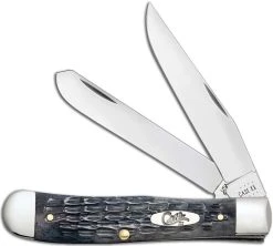 Case Knives Case Trapper Knife 58410 Pocket Worn Gray Bone CV 6254CV