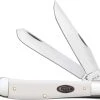 Case Knives Case Trapper Knife 63960 - White Synthetic - 4254SS -knifecenter shop CA 63960