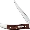 Case Knives Case Small Texas Toothpick Knife 64066 - Brown Maple Burl Wood - 710096SS