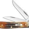 Case Knives Case Mini Trapper Knife, BoneStag, CA-65305 -knifecenter shop CA 65305