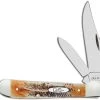 Case Knives Case Copperhead Knife 65323 6.5 BoneStag 6.5249SS -knifecenter shop CA 65323