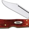 Case Knives Case Mini Copperlock Knife, Dark Red Bone CV, CA-6996 -knifecenter shop CA 6996