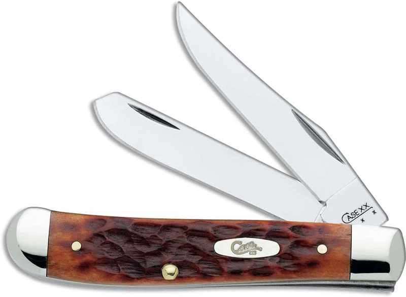 Case Knives: Case Chestnut Bone CV Mini Trapper, CA-7012 3 Case Knives: Case Chestnut Bone CV Mini Trapper, CA-7012