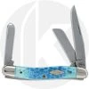 Case Knives Case Medium Stockman 07028 - Tradewinds Collection - Coral Sea Blue Bone - 6318 SS - Discontinued - BNIB - LTD 500 -knifecenter shop CA 7028 FRONT