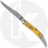 Case Knives Case Small Texas Toothpick 07036 - Tradewinds Collection - Rainforest Yellow Bone - 610096 SS - Discontinued - BNIB - LTD 500 -knifecenter shop CA 7036 FRONT