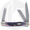 Case Knives Case Medium Stockman 07037 - Tradewinds Collection - Island Purple Bone - 6318 SS - Discontinued - BNIB - LTD 500 -knifecenter shop CA 7037 FRONT