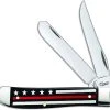 Case Knives Case Mini Trapper Knife 07311 Red Line Stripes Of Service 6207SS