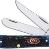 Case Knives Case Mini Trapper Knife, Navy Blue Bone, CA-7321