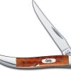 Case Knives: Case Small Texas Toothpick Knife, Pocket Worn Harvest Orange, CA-7400 -knifecenter shop CA 7400