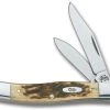 Case Knives Case Small Texas Jack Knife, Amber Bone CV, CA-77 -knifecenter shop CA 77