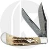 Case Knives Case Saddlehorn Knife 77465 - Vintage Bone - Ladder Damascus - TBV62110DAM