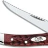 Case Knives Case Small Texas Toothpick, Pocket Worn Old Red Bone, CA-792 -knifecenter shop CA 792