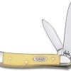 Case Knives Case Peanut, Yellow Synthetic, CA-80030 -knifecenter shop CA 80030