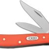 Case Knives Case Peanut Knife, Smooth Orange Synthetic, CA-80504