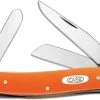Case Knives Case Medium Stockman Knife, Smooth Orange Synthetic, CA-80509