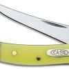 Case Knives: Case Yellow CV Small Texas Toothpick Knife, CA-91 -knifecenter shop CA 91