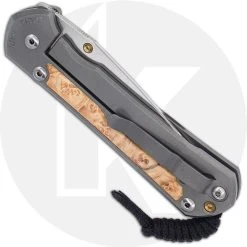 Chris Reeve Knives - Large Sebenza 31 Knife - L31-1108 - Stonewash Drop Point - Box Elder / Titanium 7 Chris Reeve Knives - Large Sebenza 31 Knife - L31-1108 - Stonewash Drop Point - Box Elder / Titanium -knifecenter shop CRK L31 1108 CLOSED BACK2