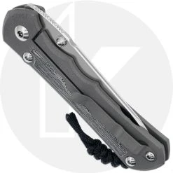 Chris Reeve Knives Chris Reeve Large Inkosi Knife S45VN Insingo W/Black Micarta Inlays, Sandblasted Handle -knifecenter shop CRK LIN 1028 CLOSED BACK