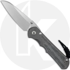 Chris Reeve Knives Chris Reeve Large Inkosi Knife S45VN Insingo W/Black Micarta Inlays, Sandblasted Handle