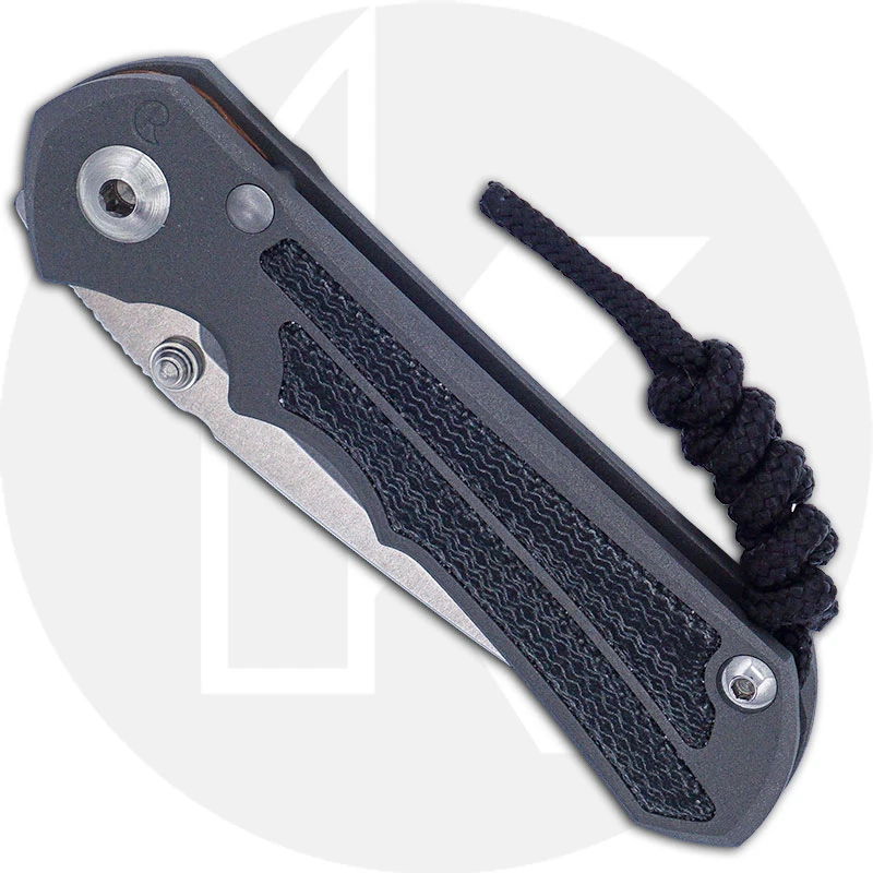 Chris Reeve Knives - Small Inkosi Knife - SIN-1012 - Stonewash Drop Point - Black Canvas Micarta / Sandblast Titanium 4 Chris Reeve Knives - Small Inkosi Knife - SIN-1012 - Stonewash Drop Point - Black Canvas Micarta / Sandblast Titanium - Image 2