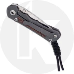 Chris Reeve Knives - Small Inkosi Knife - SIN-1014 - Stonewash Drop Point - Natural Canvas Micarta / Sandblast Titanium 7 Chris Reeve Knives - Small Inkosi Knife - SIN-1014 - Stonewash Drop Point - Natural Canvas Micarta / Sandblast Titanium -knifecenter shop CRK SIN 1014 CLOSED BACK