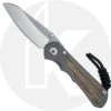 Chris Reeve Knives - Small Inkosi - Stonewash S45VN Insingo - Natural Canvas Micarta / Sandblast Titanium -knifecenter shop CRK SIN 1030 OPEN