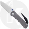 Chris Reeve Knives - Small Inkosi Knife - SIN-1042 - Stonewash Tanto - Sandblast Titanium -knifecenter shop CRK SIN 1042 OPEN FRONT