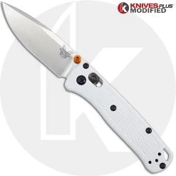 Benchmade Knives MODIFIED Benchmade Mini Bugout White 533 Knife - Satin Blade