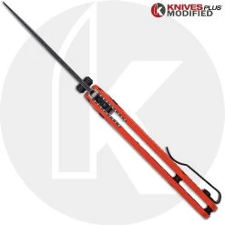 Benchmade Knives MODIFIED Benchmade Mini Bugout 533 Knife - Acid Stonewash - KP Black Thumbstud & Standoffs -knifecenter shop KP 533 6 BACK OPEN LOGO