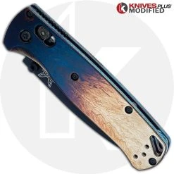 Benchmade Knives MODIFIED Benchmade Bugout 535BK Knife + KP Titanium Quasar Scales -knifecenter shop KP 535 17 CLOSED FRONT