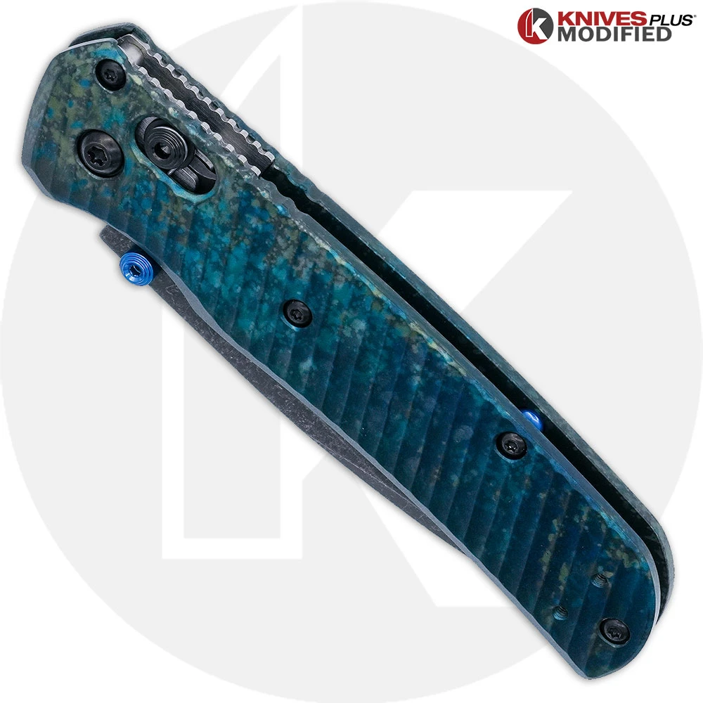 Benchmade Knives MODIFIED Benchmade Bugout 535 Knife + Acid Stonewash Blade + AWT Archon Custom Anodized Scales 4 Benchmade Knives MODIFIED Benchmade Bugout 535 Knife + Acid Stonewash Blade + AWT Archon Custom Anodized Scales - Image 2