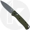 Benchmade Knives MODIFIED Benchmade Bugout 535GRY-1 Knife + AWT OD Green Aluminum Scales