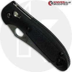 Benchmade Knives MODIFIED Benchmade Mini Griptilian 555 - S30V - Sheepsfoot Regrind -knifecenter shop KP 555HG 3 NEW CLOSED FRONT LOGO