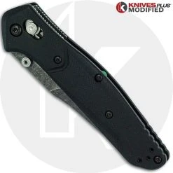 Benchmade Knives MODIFIED Benchmade 940-2 Osborne Knife - Acid Stonewash - G10 Handle -knifecenter shop KP 94021 NEW 2 CLOSED FRONT LOGO