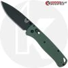 Benchmade Knives MODIFIED Benchmade Bugout 535BK Knife + KP Forest Green G10 Scales -knifecenter shop KP BUGOUT GREENMICARTA OPEN FRONT