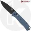 Benchmade Knives MODIFIED Benchmade Bugout 535BK Knife + KP Slate Blue G10 Scales -knifecenter shop KP BUGOUT SLATEBLUEG10 OPEN FRONT